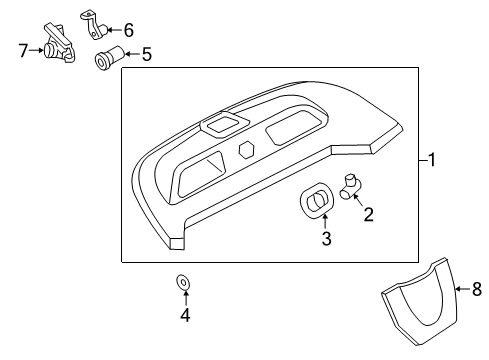2021 Audi TT Quattro Interior Trim - Trunk Diagram