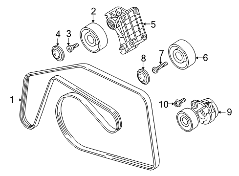 2015 Audi A7 Quattro Belts & Pulleys