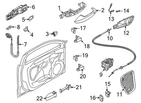 2024 Audi A3 Quattro Rear Door Diagram