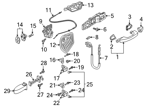 2020 Audi Q3 Rear Door Diagram