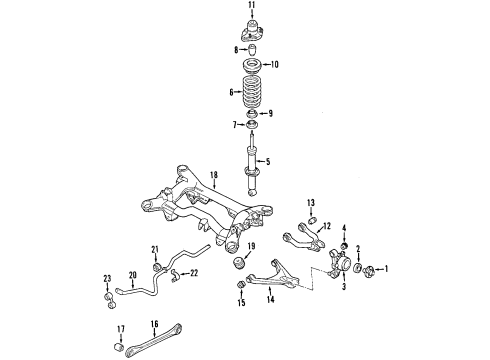 2002 Audi S6 Lower Control Arm - Rear Diagram