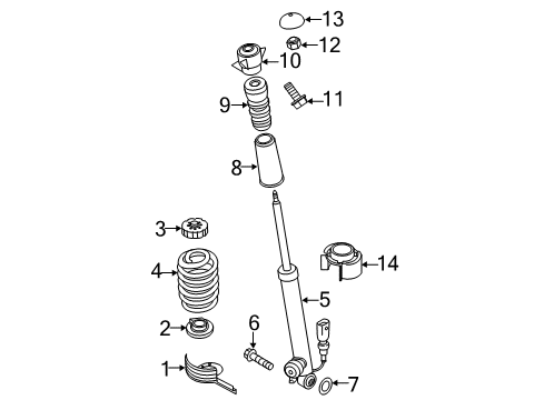 2013 Audi S7 Struts & Components Diagram 4