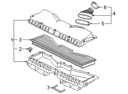 2025 Audi RS7 Sportback Air Intake Diagram
