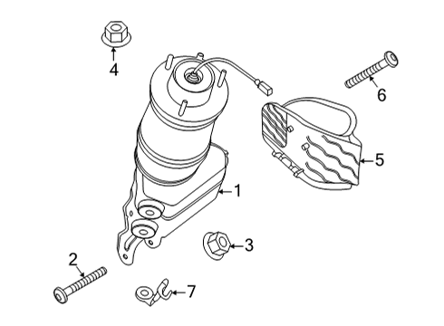 2024 Audi e-tron GT Damper Diagram for 9J1-616-038-F