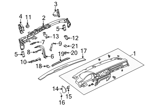 2010 Audi A8 Quattro Instrument Panel Diagram