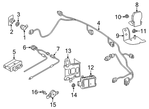 2022 Audi RS6 Avant Bumper & Components - Rear Diagram 3