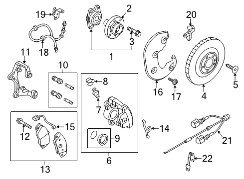 2013 Audi S6 Front Brakes Diagram