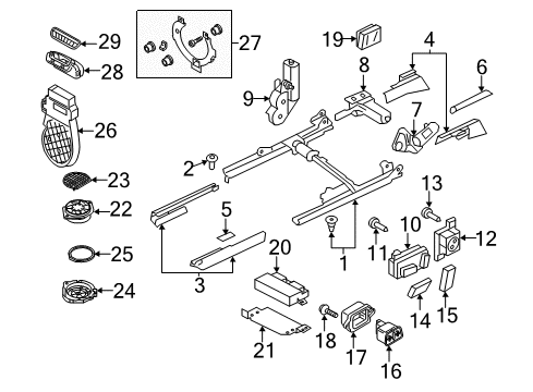 2013 Audi RS5 Adjust Switch Diagram for 8K0-959-747-B