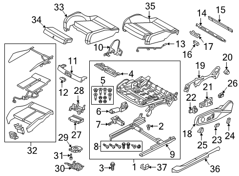 2024 Audi A5 Quattro Power Seats Diagram