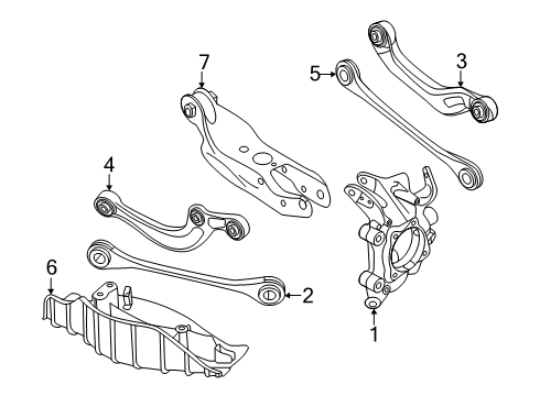 2025 Audi SQ6 e-tron Rear Suspension Components