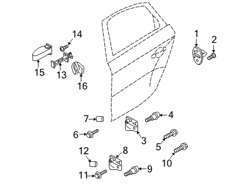 2015 Audi SQ5 Rear Door Diagram