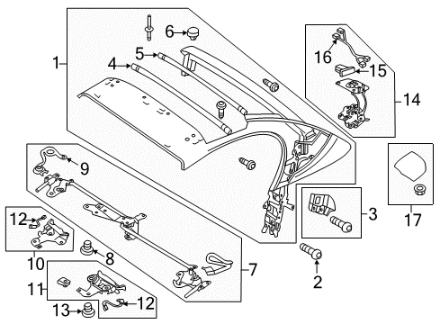 2014 Audi R8 Convertible Top Diagram
