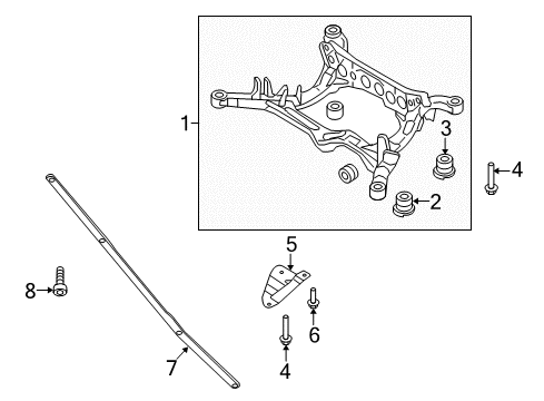 2014 Audi A5 Suspension Mounting - Rear Diagram