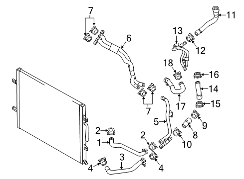 2018 Audi RS7 Hoses, Lines & Pipes Diagram 3