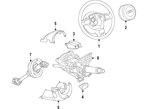2024 Audi A4 allroad Steering Column