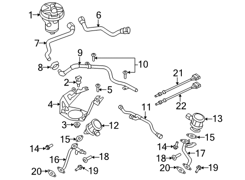 2010 Audi S5 Suppressor Retainer Nut Diagram for N-901-063-04