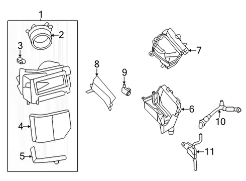 2022 Audi e-tron GT Blower Motor & Fan Diagram