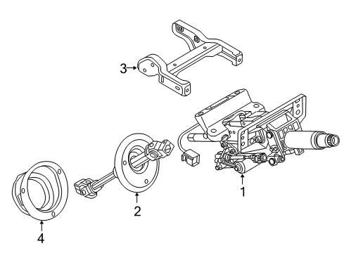 2013 Audi S8 Steering Column Assembly Diagram