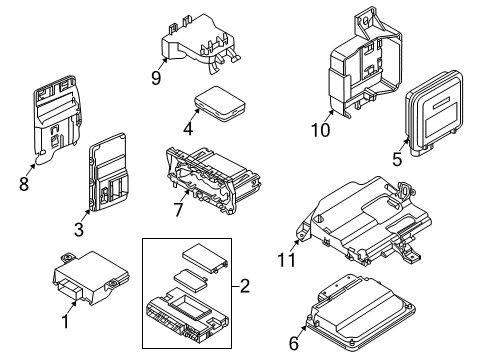 2024 Audi A5 Quattro Electrical Components Diagram