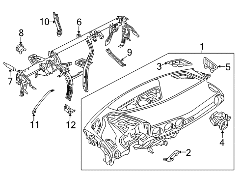 2023 Audi TT Quattro Instrument Panel Diagram
