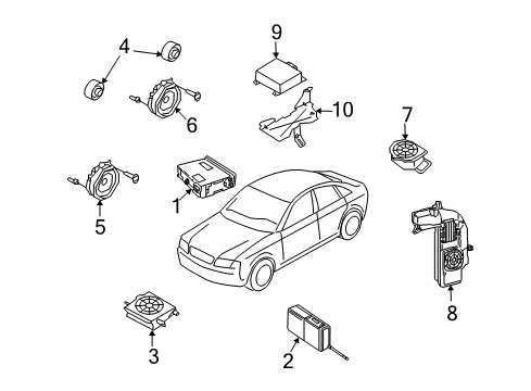 2004 Audi A4 Sound System Diagram