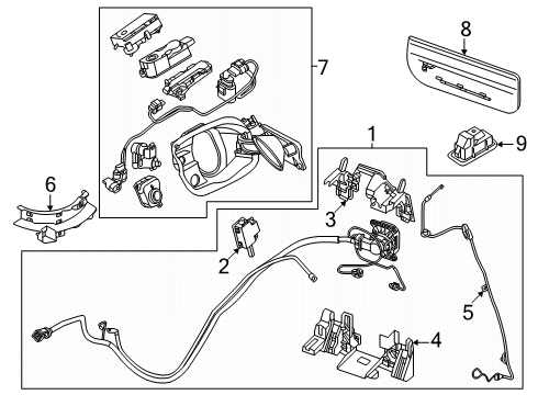 2025 Audi SQ6 e-tron Electrical Components - Quarter Panel