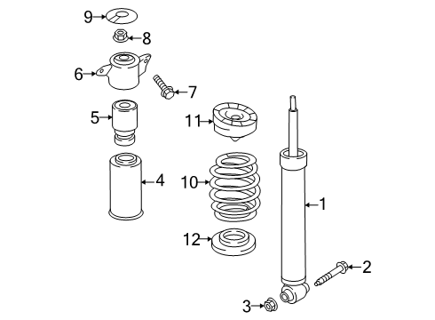 2025 Audi Q7 Shocks & Components Diagram 4