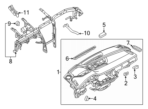 2025 Audi Q7 Instrument Panel Diagram