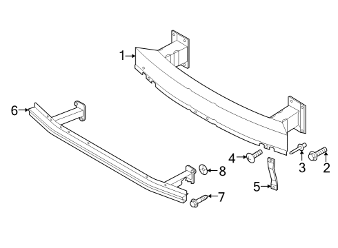 2024 Audi Q8 e-tron Bumper & Components - Front Diagram 3