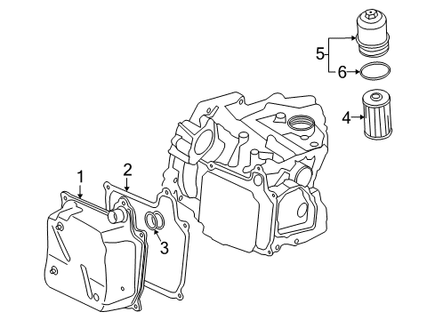 2011 Audi TTS Quattro Transaxle Parts Diagram