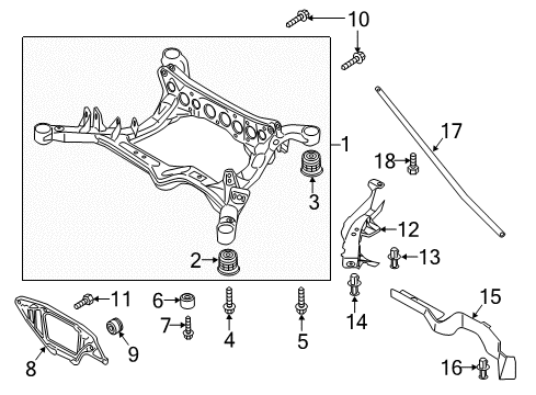 2016 Audi RS7 Suspension Mounting - Rear Diagram