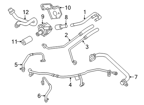 2024 Audi RS5 Sportback Hoses, Lines & Pipes Diagram