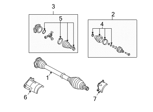 2008 Audi A4 Drive Axles - Front Diagram 5