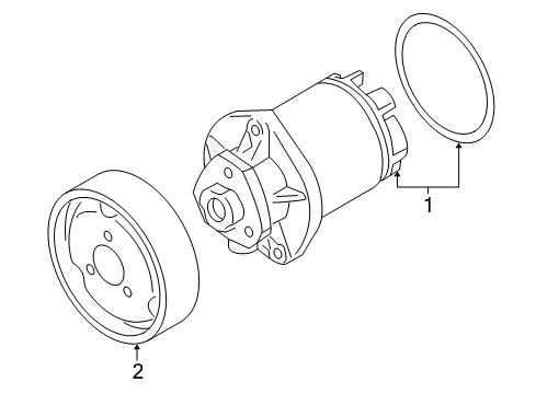 2004 Audi TT Quattro Water Pump Diagram 3