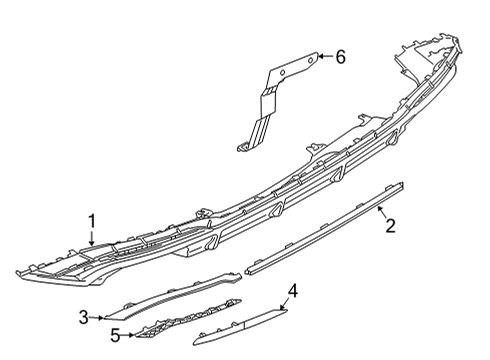 2024 Audi S5 Sportback Bumper & Components - Rear Diagram