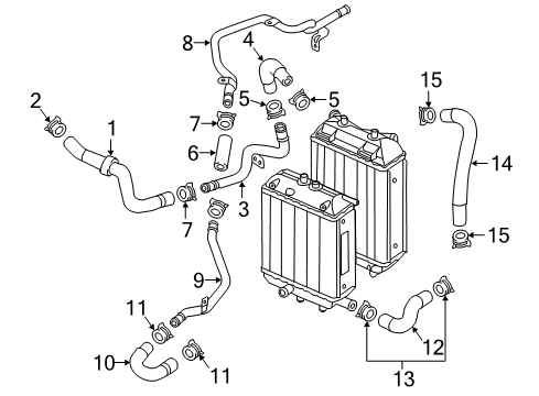 2017 Audi RS7 Outlet Hose Diagram for 4G0-121-054-H