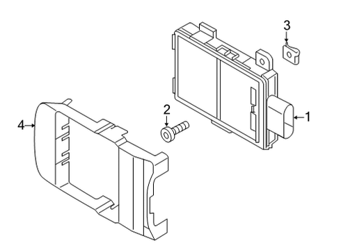 2021 Audi S8 Electrical Components - Front Bumper Diagram 3