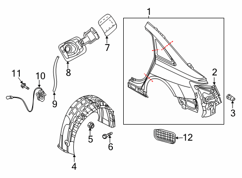 2020 Audi A6 Quattro Fuel Door