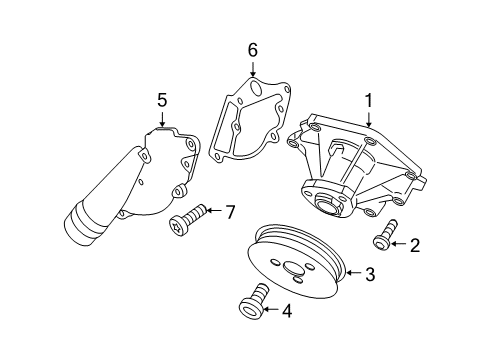 2010 Audi S4 Water Pump Diagram