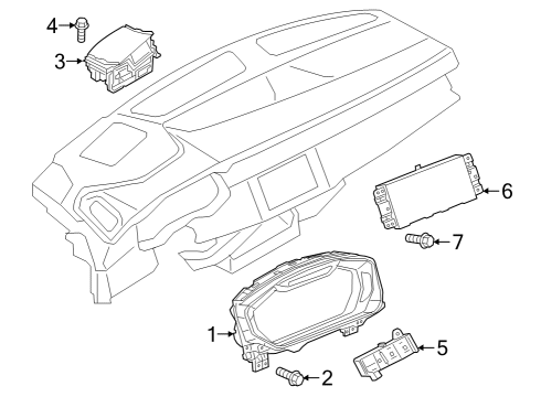 2024 Audi SQ8 e-tron Sportback Cluster & Switches