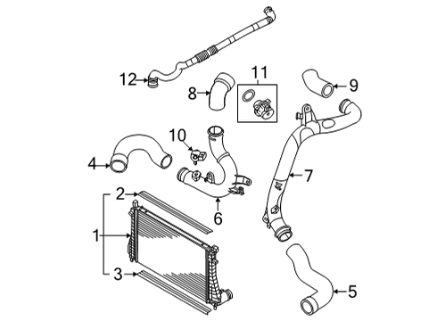 2022 Audi S3 Intercooler Diagram