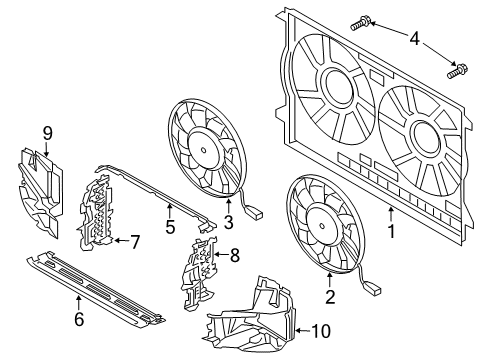 2024 Audi A8 Quattro Cooling Fan Diagram