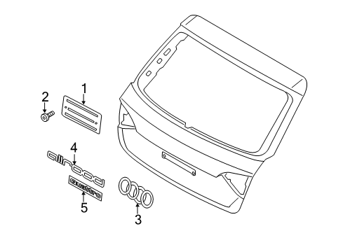2015 Audi allroad Emblem Diagram for 8K9-853-742-A-2ZZ