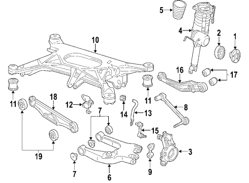 2007 Audi S8 Ride Control - Rear Diagram