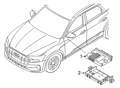 2020 Audi e-tron Sportback Electrical Components Diagram 4