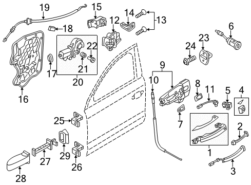 2013 Audi S8 Front Door Diagram 2