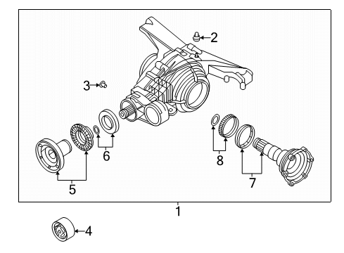 2021 Audi S6 Axle & Differential - Rear Diagram 2