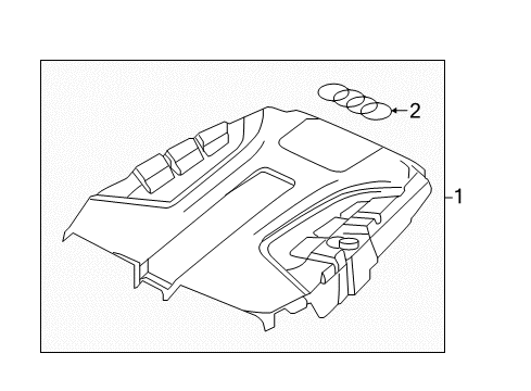 2017 Audi Q7 Engine Appearance Cover Diagram