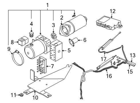 2006 Audi A4 Motor & Components Diagram