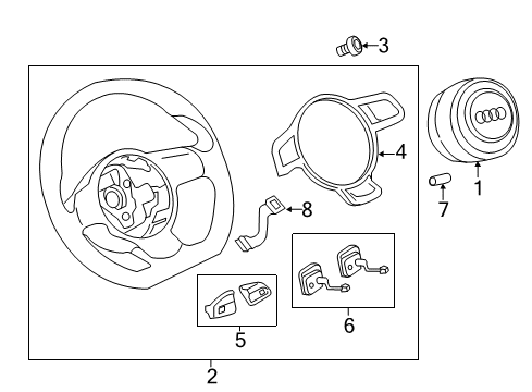2016 Audi S3 Emblem Diagram for 8V0-419-685